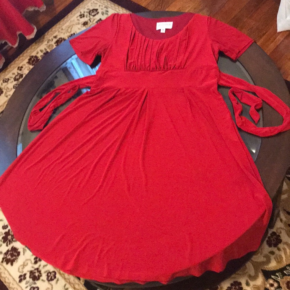 Julian Taylor Red Dress with ties